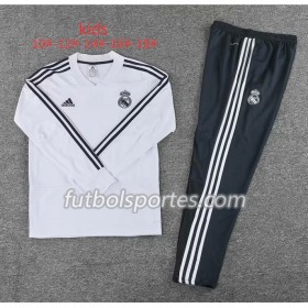 Real Madrid Niño Sudadera de Entrenamiento Trajes Blanco 2018/2019